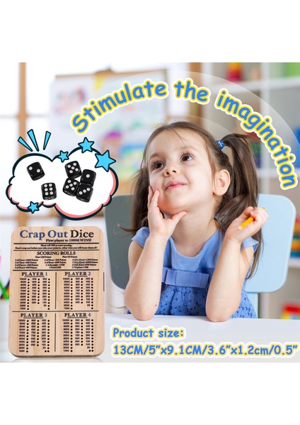 Ahşap Çöp Atma Zar Puan Tahtası Klasik Aile Oyunu Yuvarlak Komik Zar Tahtası Oyunu Ahşap Tepsi Puanlama Blok Zar Tepsisi S (Yurt Dışından) fırsatları