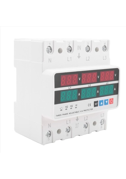 3 Fazlı Ayarlanabilir Aşırı ve Düşük Gerilim Koruyucusu 63A (Yurt Dışından) fiyatları