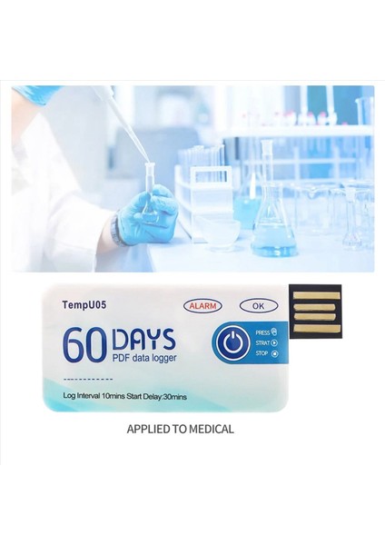 TEMPU05 Sıcaklık Veri Kaydedici 60 Günlük Sıcaklık Analizörü (Yurt Dışından) indirimleri