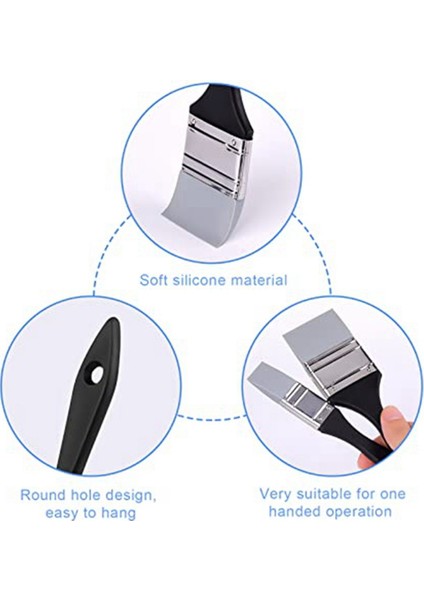 Adet Düz Silikon Boya Fırçası, Geniş ve Dar Silikon Şekillendirici Fırça, Sanat Için Katı Boya Fırçası Setleri, Akrilik Boyalar Için (Yurt Dışından) fırsatları