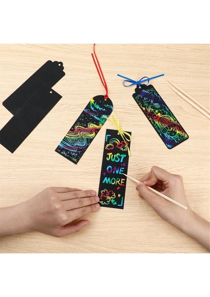 Sınıf Için Çizik Ayraçlar, Öğrenci Parti Hediyeleri Gökkuşağı Kendin Yap Ayraç Asma Hediye Etiketleri ve Çizik Alet Kurdelesi (Yurt Dışından) fiyatları