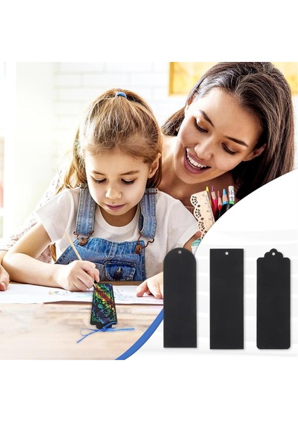 Sınıf Için Çizik Ayraçlar, Öğrenci Parti Hediyeleri Gökkuşağı Kendin Yap Ayraç Asma Hediye Etiketleri ve Çizik Alet Kurdelesi (Yurt Dışından) modelleri