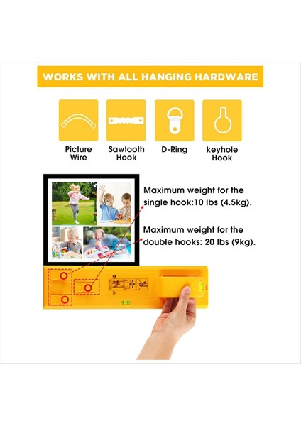 Resim Asma Aleti Seviye Cetveli Fotoğraf Çerçevesi Enstrümanları Takabilir (Yurt Dışından) fırsatları