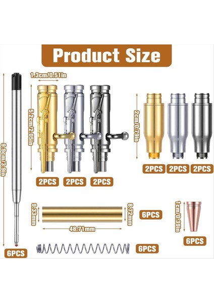 6 Ince Kalem Seti, Çok Renkli Ahşap Döner Kalem Seti (Yurt Dışından) modelleri