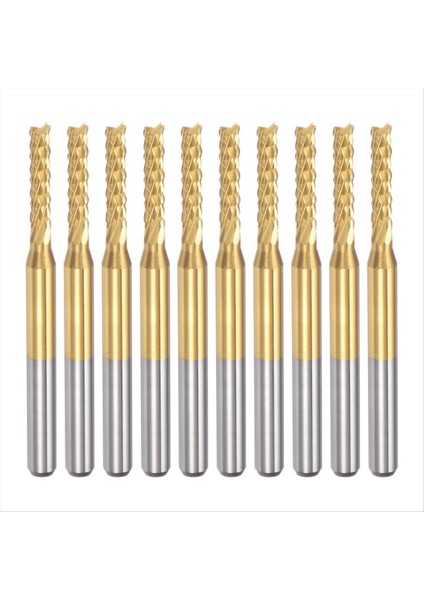 Pcb Makinesi Için 10 Adet Titanyum Kaplama Karbür, 1/8 Inç Şaft 2.2 mm (Yurt Dışından)