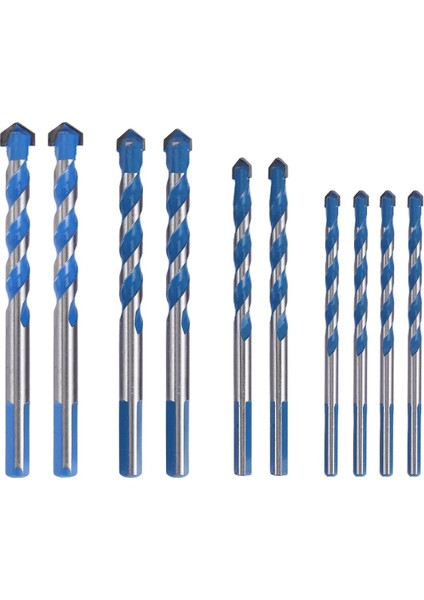Metal Çelik Seramik Için 10 Adet Tungsten Karbür Duvar Matkap Ucu Seti (Yurt Dışından)