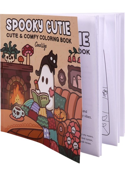 Yetişkinler ve Gençler Için Rahatlatıcı Hygge Anları Içerisinde Sevimli Ürkütücü Yaratıkların Yer Aldığı Ürkütücü ve Sevimli Boyama Kitabı (Yurt Dışından) fiyatları