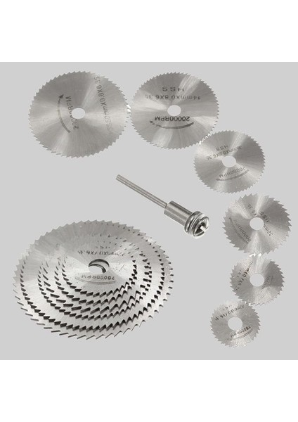 7 Adet Mini Hss Testere Disk Tekerlek Dairesel Kesme Bıçakları Siyah (Yurt Dışından) modelleri