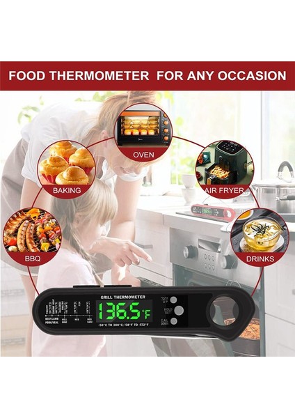 3'ü 1 Arada Dijital Et Termometresi, Anında Okunan Gıda Termometresi (Yurt Dışından) fiyatları
