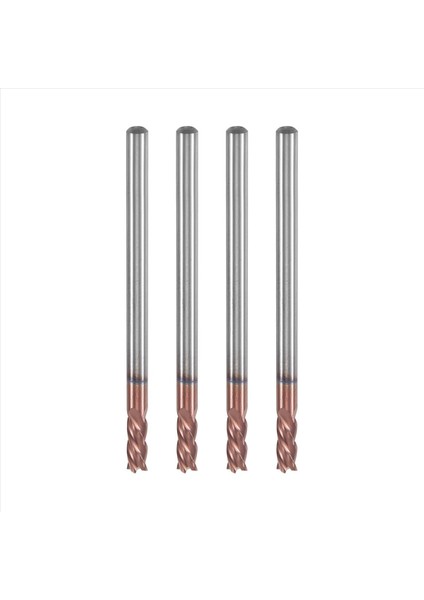 5 Adet 3mm Katı Karbür Frezeler 4 Kanallı Yiv Açma Profilleme Yüzey Frezesi (Yurt Dışından) modelleri