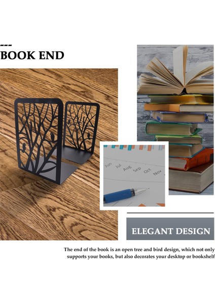 Kitap Destekleri, Raflar Için Kitap Destekleri, Kitaplar Için Dekoratif Kitap Destekleri, Okul, Ev Veya Ofis Için Kitap Destekleri (Siyah, 1 Çift) (Yurt Dışından) modelleri