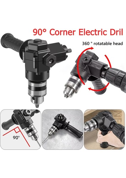 90° Dik Açılı Matkap Adaptörü - Anahtarlı Mandren Köşe Bağlantısı (Yurt Dışından) fırsatları