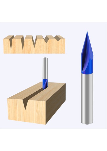 5 Parçalı Ahşap Işleme Freze Kesici Mavi Nano V Şekilli Bıçak Genel Kullanım (Yurt Dışından) modelleri