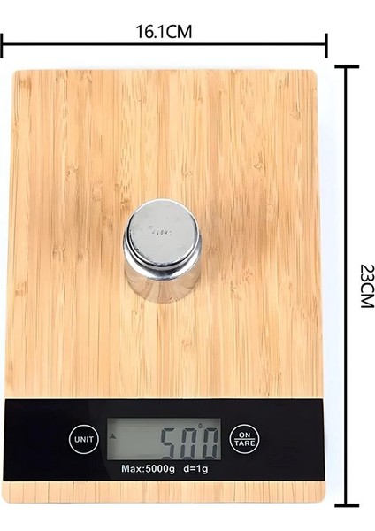 Bambu Mutfak Terazisi, LCD Ekranlı, 5 Kg'a Kadar Dijital Terazi (Yurt Dışından) fiyatları