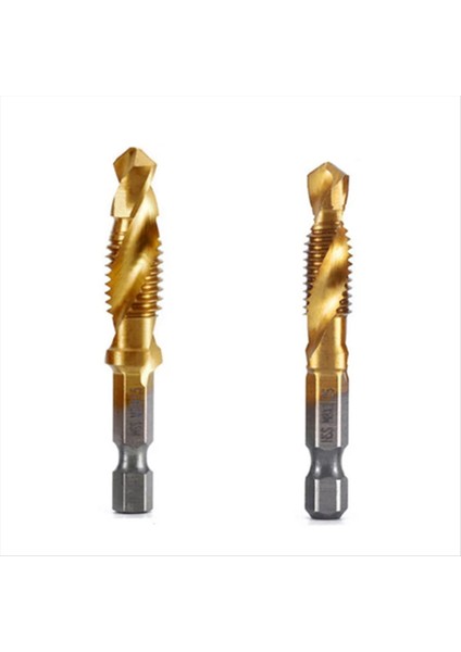 M8 M10 Altıgen Şaftlı Titanyum Kaplamalı Vida Dişi Metrik Kılavuz Matkap Uçları (Yurt Dışından)