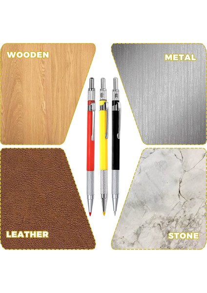 3 Parçalı Mekanik Marangoz Kalem Seti Dahili Kalemtıraşlı A (Yurt Dışından) fiyatları