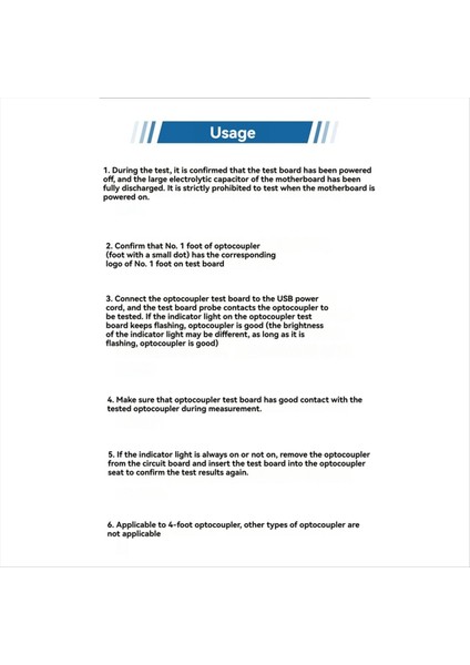 Optocoupler Test Cihazı Optocoupler Test Algılama Aracı Çevrimiçi Test Modülü (Yurt Dışından) modelleri