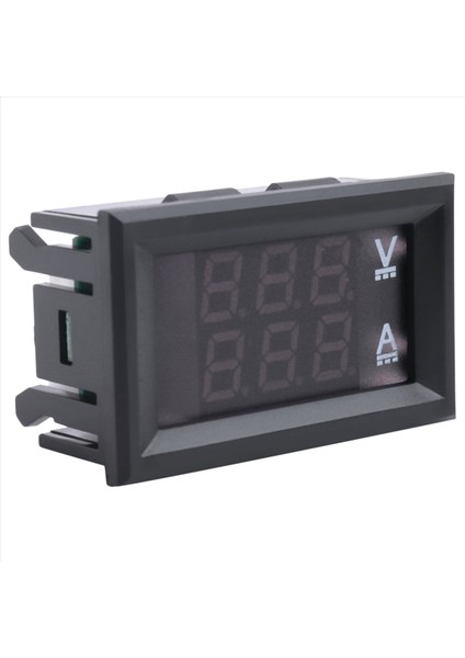 2 Adet Ampermetre Dc 100V 10A Amper Gerilim Akım Ölçer Test Cihazı (Yurt Dışından)