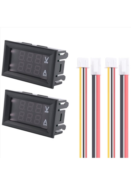 2 Adet Ampermetre Dc 100V 10A Amper Gerilim Akım Ölçer Test Cihazı (Yurt Dışından) indirimleri