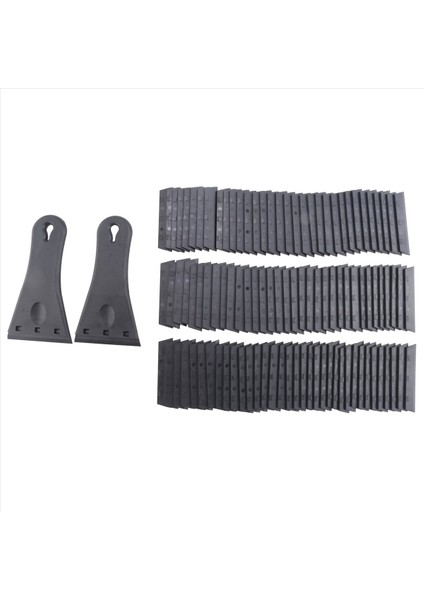 100 Adet Tek Kenarlı Plastik Bıçaklı 2'li Plastik Bıçak Kazıyıcı (Yurt Dışından)