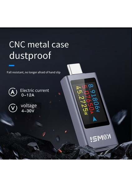 Kowsı Güç Ölçer Tip-C Test Cihazı Güç Ölçer Dedektörü (Yurt Dışından)