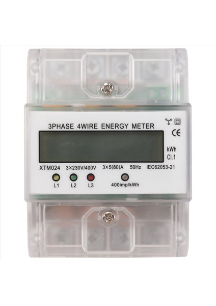 3 Fazlı 4 Kablolu Enerji Ölçer 220/380V 5-80A Enerji Tüketimi Kwh (Yurt Dışından) fiyatları
