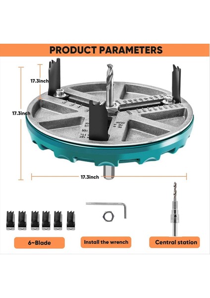 Delme, Delik Testeresi ve Ahşap Işleme Aletleri Için Ayarlanabilir Delme Testeresi Aleti (Yurt Dışından) fırsatları