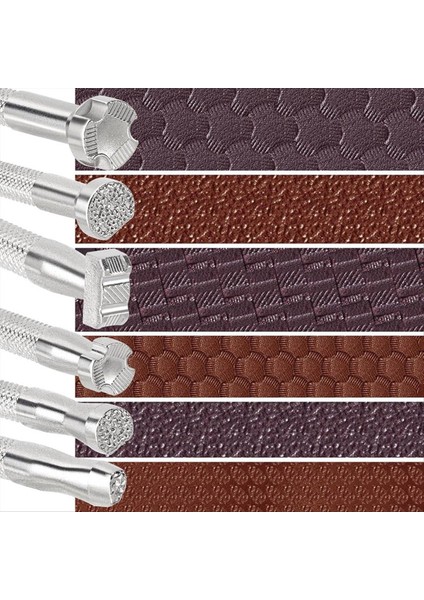 6 Parça Deri Damgası, Alaşımlı Çelik Deri Oyma Damgalama Delme Aletleri (Yurt Dışından)