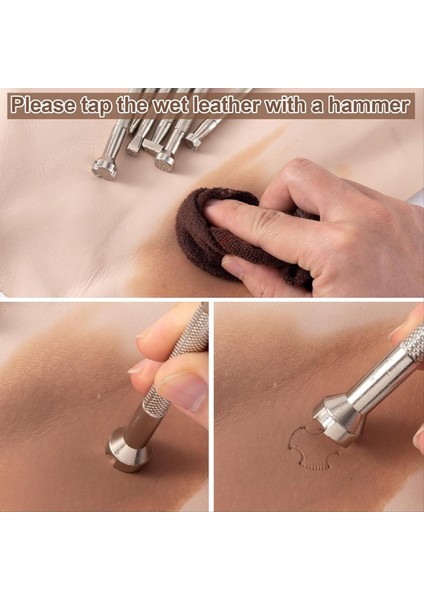 6 Parça Deri Damgası, Alaşımlı Çelik Deri Oyma Damgalama Delme Aletleri (Yurt Dışından) modelleri