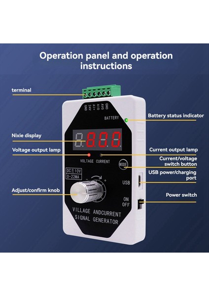 Çok Işlevli Sinyal Jeneratörü 4-20MA Akım Voltaj Sıcaklık (Yurt Dışından) indirimleri