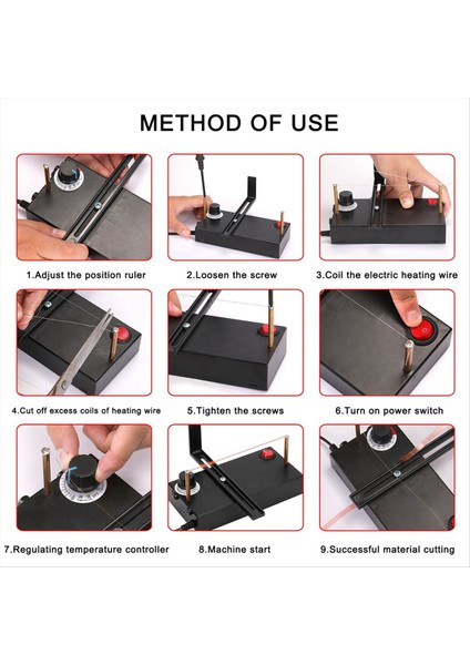 Sıcak Kesme Makinesi Elektrikli Isıtma Teli Kesme Makinesi, Ab Fişi (Yurt Dışından) modelleri