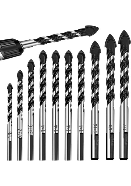 Duvar Matkap Ucu Seti, Profesyonel Karbür Matkap Uçları, Set (1/8-1/2 Inç) (Yurt Dışından)