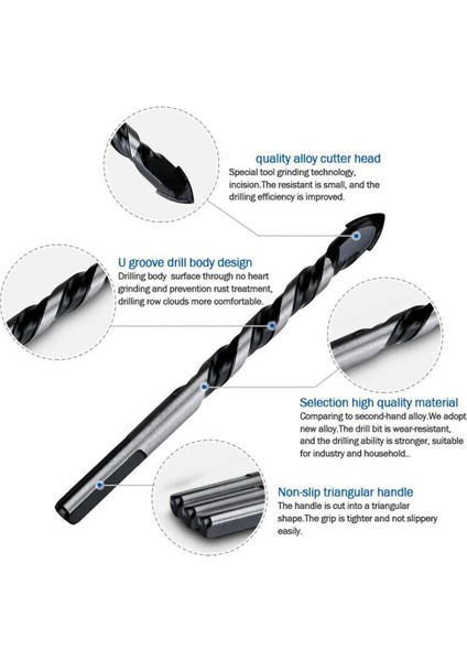 Duvar Matkap Ucu Seti, Profesyonel Karbür Matkap Uçları, Set (1/8-1/2 Inç) (Yurt Dışından) modelleri