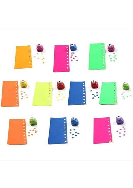 12 Adet Kağıt Scrapbooking Delgeçleri El Yapımı Delik El Pres El Sanatları (Yurt Dışından) modelleri