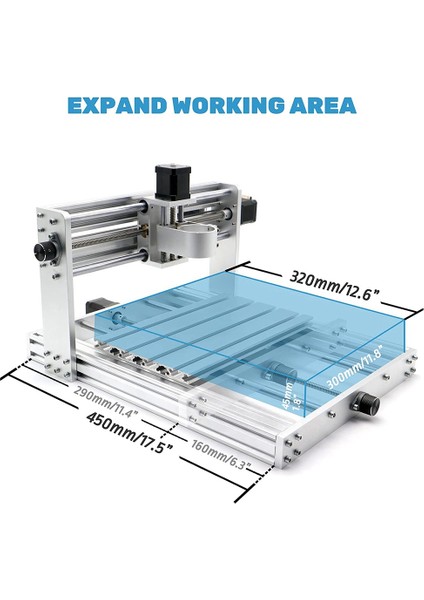 3018 Cnc Kiti, Y Eksen Uzantısını 3040'A Yükseltmek Için (Yurt Dışından) fiyatları