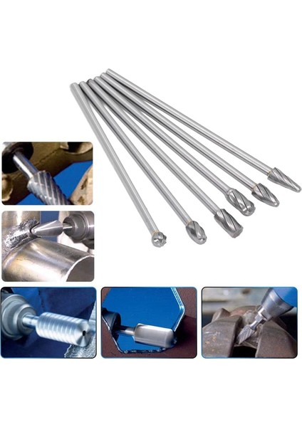 Adet Tungsten Karbür Freze Seti, Silindir Kafası Taşlama Kiti, Ahşap Işleme, Delme ve Oyma Için Katı Döner Taşlama Aletleri (Yurt Dışından) modelleri
