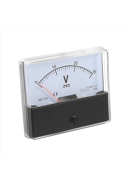 DH-670 Doğruluk Dc 30V Analog Panel Metre Voltmetre (Yurt Dışından)