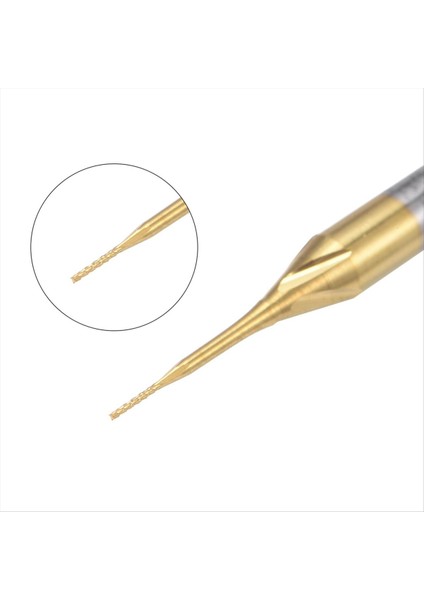 Pcb Makinesi Için 10 Adet Titanyum Kaplama Karbür, 1/8 Inç Şaft 0,3 mm (Yurt Dışından) indirimleri