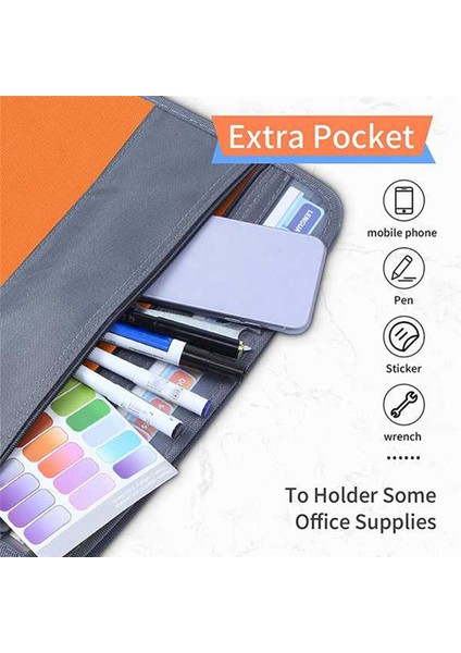 13 Bölmeli Dosya Klasörü Düzenleyici, Fermuarlı Dosya Kutusu Düzenleyici, A4 Kağıt, Banknot, Belge Fişi D'ye Uygun (Yurt Dışından) indirimleri