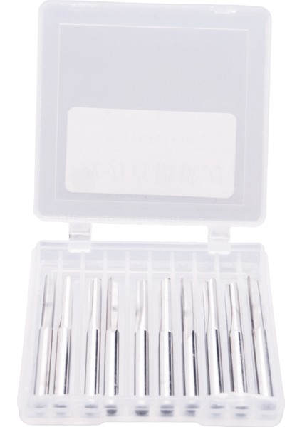 10 Adet 2 Flüt Uçlu 3.175 mm Düz Tungsten Çelik Freze Kesici (Yurt Dışından)