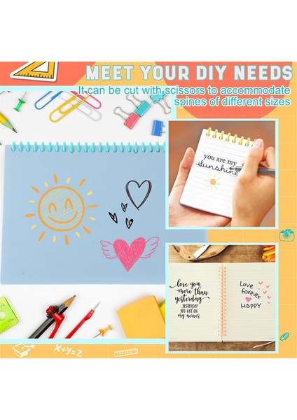 50 Adet Plastik Spiral Ciltleme Bobini, 1/2 Inç Çap 30 Halka Ciltleme Spirali, Öğrenciler ve Iş Arkadaşları Için Noel Hediyeleri (Yurt Dışından) indirimleri