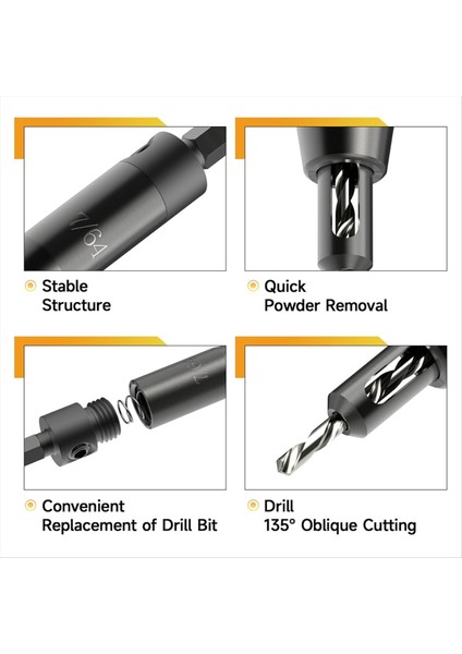 1/4 Inç Altıgen Şaftlı Matkap Için Kendiliğinden Merkezlenen Matkap Ucu Seti (Yurt Dışından) indirimleri
