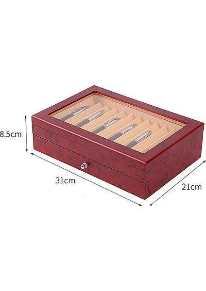 23 Yuvalı Ahşap Kalem Saklama Kutusu Lüks 2 Katmanlı Kalem Sergileme Düzenleyici Şeffaf Pencereli Dolma Kalem Koleksiyon Kutusu 2 (Yurt Dışından) modelleri