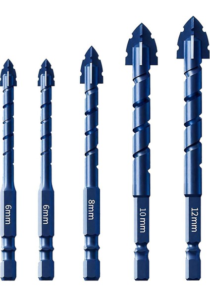 Geliştirilmiş Testereli Duvar Matkap Ucu Seti 5 Parça (Yurt Dışından)