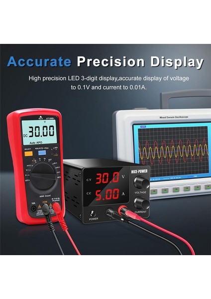 Nıce-Power Dc Güç Kaynağı Değişken, 30V 5A Kodlayıcılı, LED Abd Fişi (Yurt Dışından) fiyatları