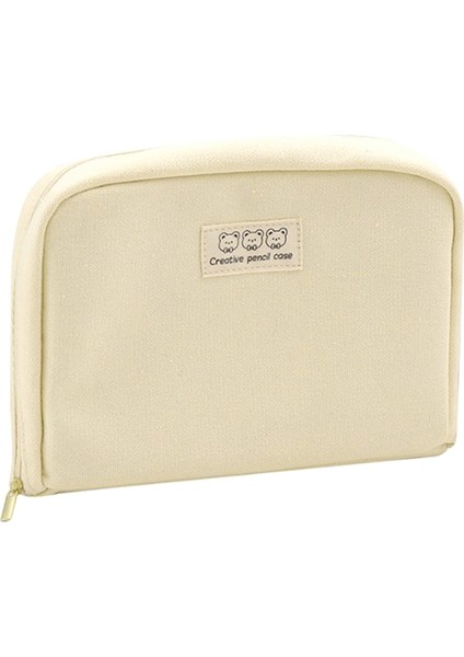 Büyük Kapasiteli Öğrenci Kalemi Sarı Estetik Okul Kalem Kutusu Kırtasiye Kalem Çantası Fermuarlı Kalem Çantası Okul Malzemeleri (Yurt Dışından)