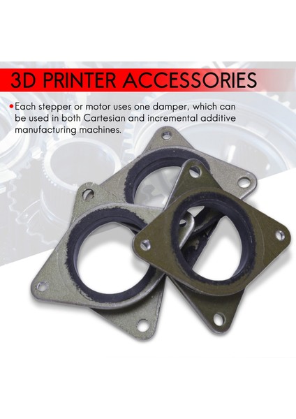 3D Yazıcı Creality Cr-10, CR-10S, Ender 3 Için M3 Vidalı Yükseltilmiş Nema 17 Stepper Çelik ve Kauçuk Titreşim Sönümleyiciler - Cnc (3'lü Paket) (Yurt Dışından) indirimleri