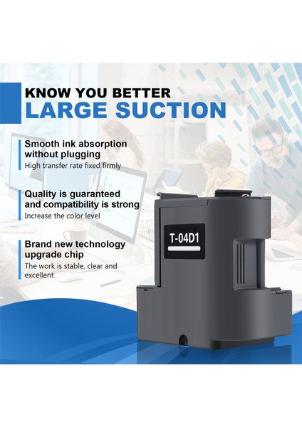 Epson T04D1 L6178 L6168 L6160 L6170 Bakım Kutusu Mürekkep Kartuşu Atık Mürekkep Pedi (Çipli) Için Uygundur (Yurt Dışından) indirimleri