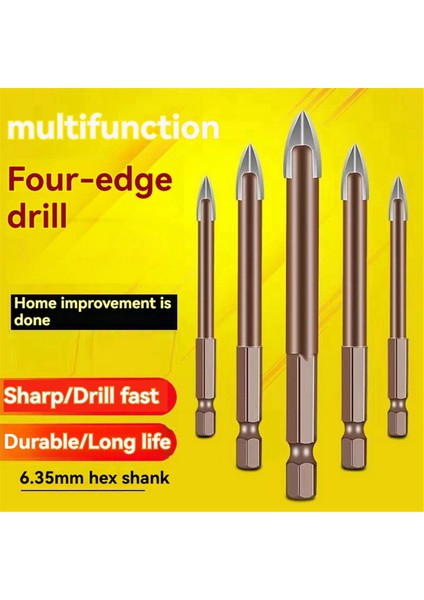 Adet 5 6 8 10 12 mm Titanyum Duvar Matkabı Ucu Altıgen Saplı Üçgen Matkap Ucu 5 Adet 5 6 8 10 12 mm Titanyum Uç (Yurt Dışından) modelleri