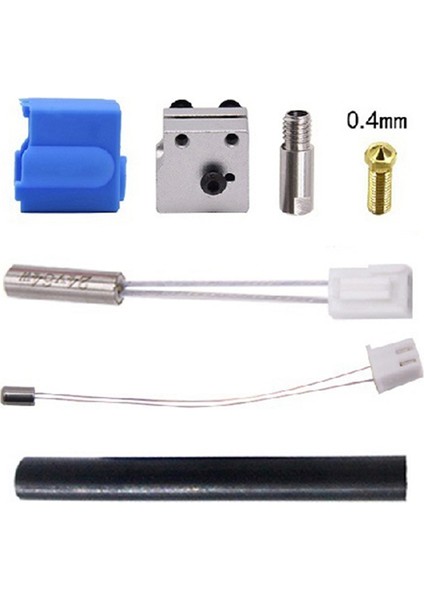 Topçu Sidewinder X1 ve Genius 0,4 mm Nozul NTC100K Termistör Isı Borusu Isıtmalı Blok Için 3D Yazıcı Parçaları (Yurt Dışından) fiyatları
